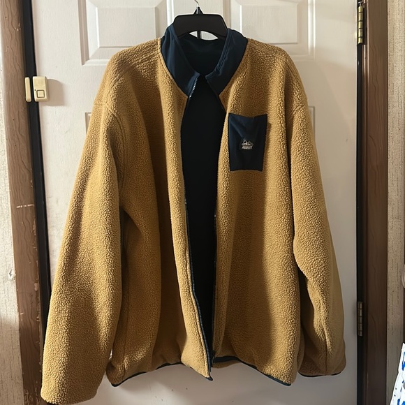 Hurley Other - HURLEY BOULDER REVERSIBLE BURRRITO ZIP JACKET: BLUE/BROWN: NWT: SIZE XXL